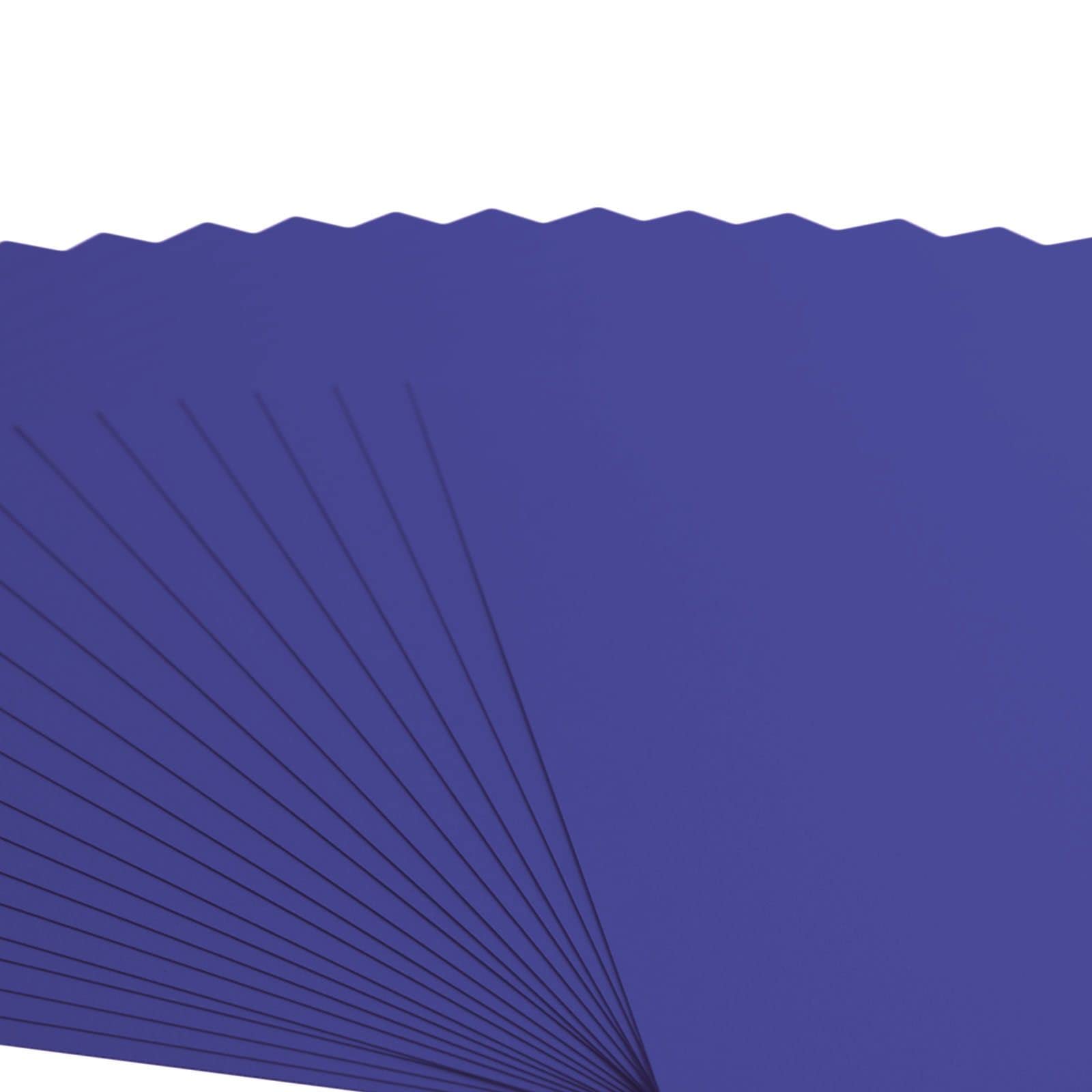 Vaessen Creative Florence Papier Cartonné Violet Encre 216g 30,5x30,5cm - 20 Feuilles Texturées