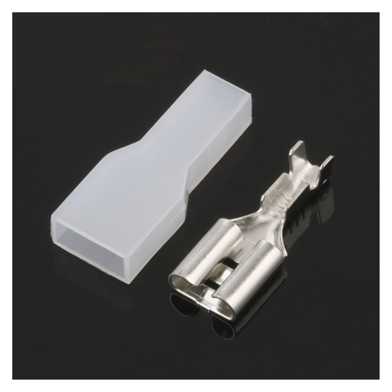 Crimp Terminal femelle 6.3mm pour câble automobile de 0.2 à 0.75mm2, boîte de 800 pièces