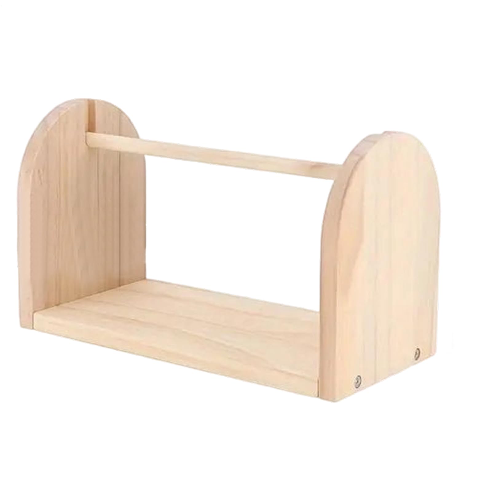 Soporte para cinta de madera y organizador de hilos de ganchillo para taller