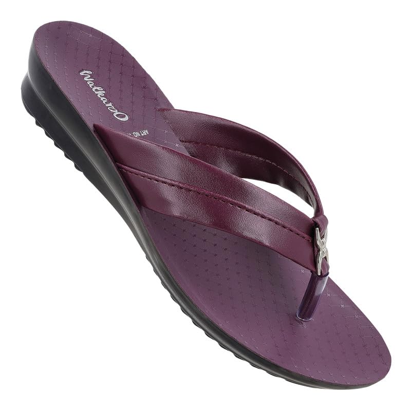 WALKAROO W172 Womens Fashion Sandals for Casual Wear and Regular use - Dark Grape (B0DCJWLL4Z) Amazon Price History, Amazon Price Tracker