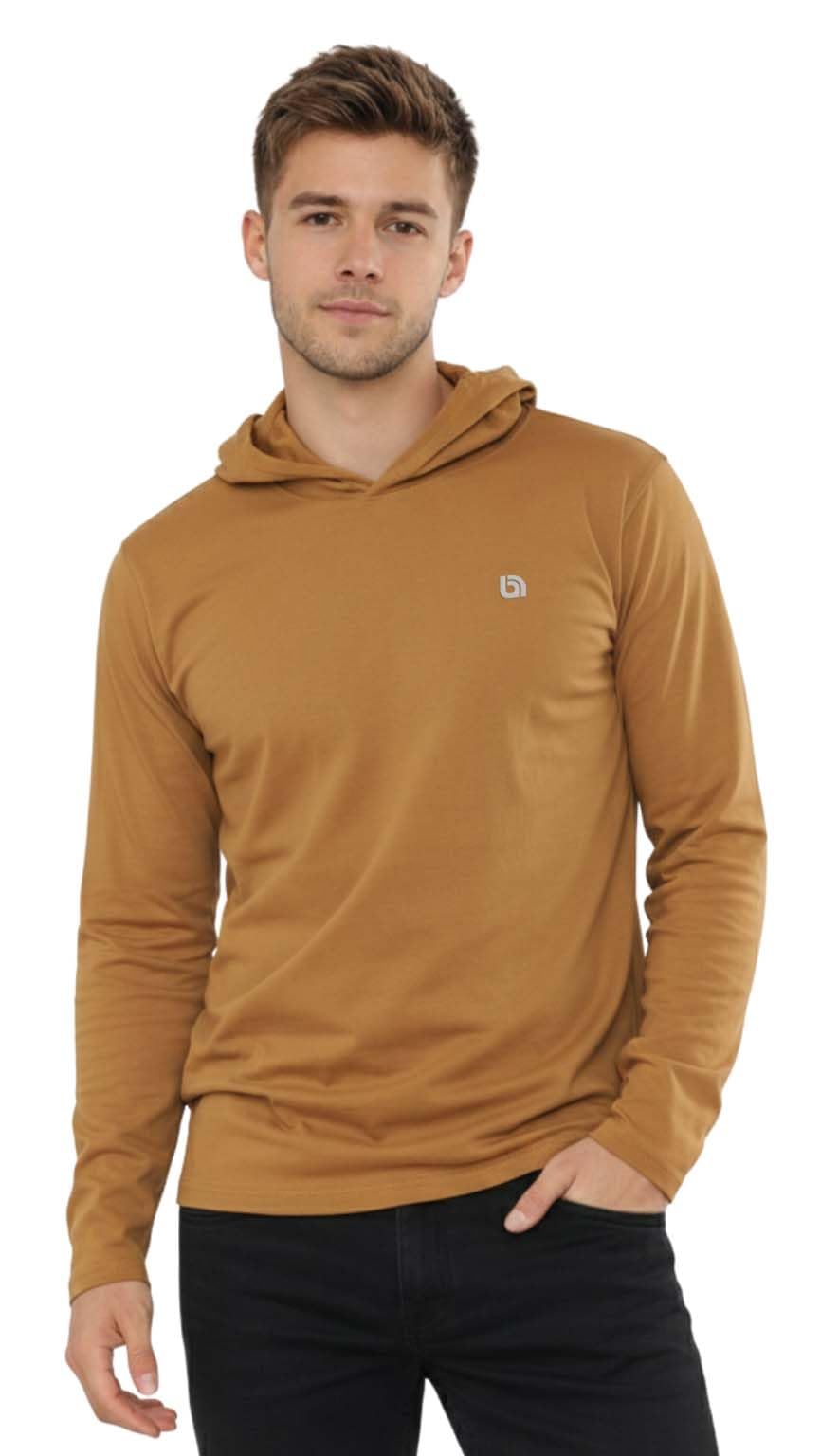 biyya® Men's Pullover Hoodie Long Sleeve Hooded for Gym & Everyday Wear S-3XL (UK, Alpha, XXL, Regular, Regular, MHTS-177-D)