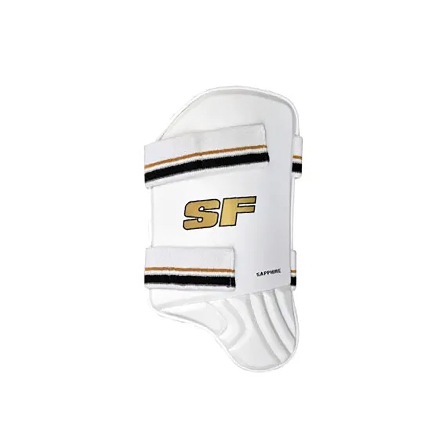 SF Sapphire Cricket Thigh Guard, Right Hand, White with Gold Trim (Boys)-image-14