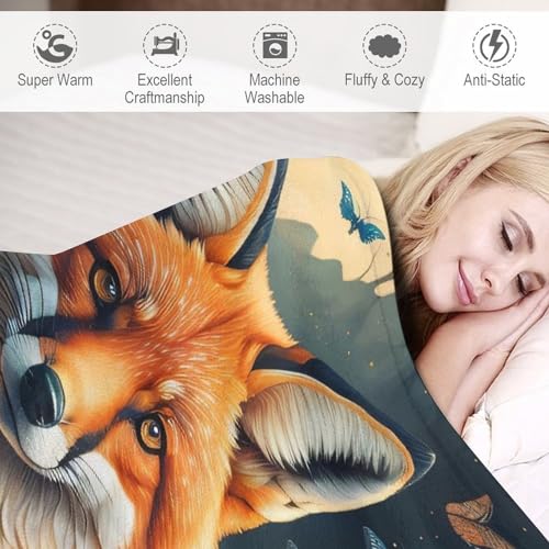 Manta de zorro suave para sofá, el complemento cálido e ideal de 130x180 cm para tu cama 6
