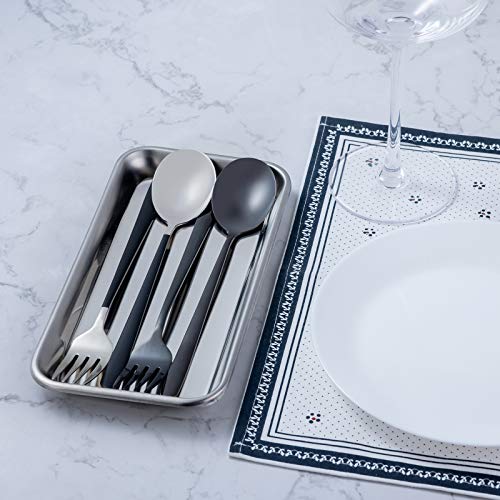 4 Pack Small Surgical Tray, Guctop 201 Stainless Steel Tray With Seamless Trays And Moderate Edge Height For Lab Dental Tattoo Piercing Instruments Organizer #TOP6