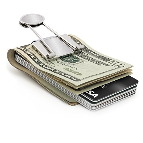 Image of Speidel Stainless Steel Ionic Plated Metal Money Clip for Men, Bill Binder Clip, Wallet, Credit Card Holder, Minimalist Slim Money Clip