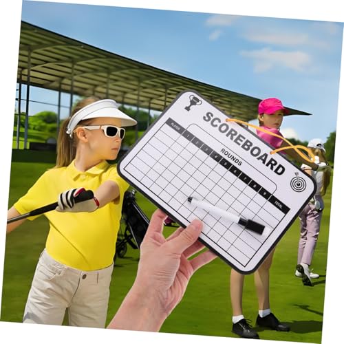 Pizarra de golf seca multiuso para puntajes, cartón miniatura 7