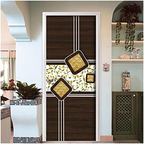 BP Design Solution Divyanka Vinyl Door Sticker Wallpaper for Door, Almirah, Table, Ac, Fridge 36x 78 inch