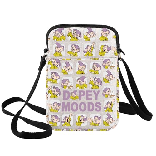 BWWKTOP Seven Spirits Crossbody Bag Snow's Protectors Gifts Dopey Moods Messenger Shoulder Bag Seven Friends Merchandise
