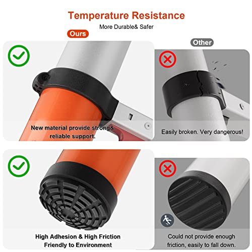 Luisladders Telescoping Ladder Multi-Use Telescopic Extension Ladder One-Button Retraction Anti-Pinch And Anti-Slip 330 Lb Capacity (6.5 Feet) #TOP2