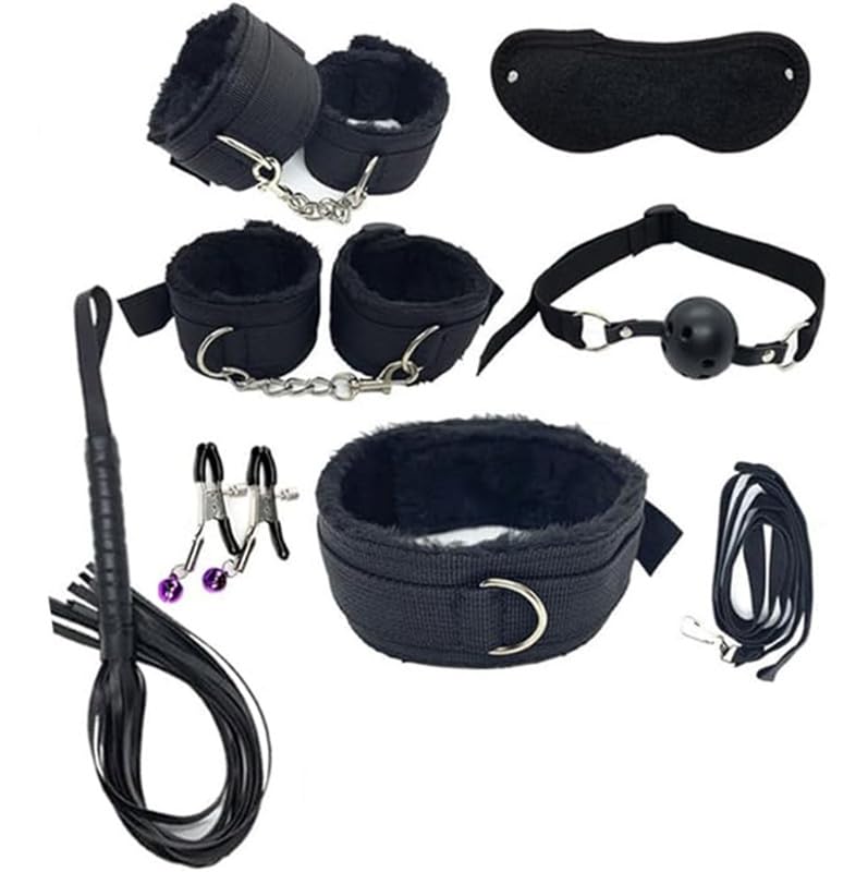 Conjunto De 8 Piezas De Ajuste De Nylon Rojo, Material Suave E Innovador, Equipo De Fitness Interior Eficiente, Regalo De Pareja