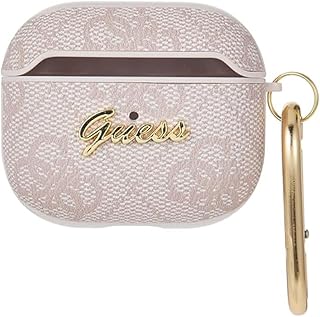 Guess GUA34GSMP - Funda para AirPods 3 Rosa 4G Script Metal Collection