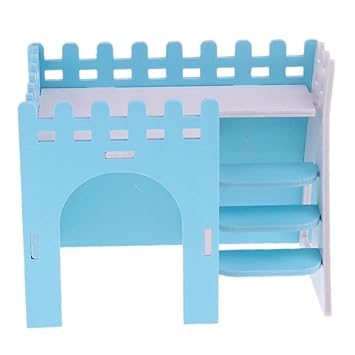 UJEAVETTE Hamster Guinea Pig House Hideout Playground Exercise Toy with Ladder Blue|Exercise Equipment For Home|Exercise Equipment|Belly FatExercise Equipment|Exercise Equipment For Home Gym|Exercise Equipment For Home Workout|Exercise Equipment For Kids|Exercise Equipment For Women|WristExercise Equipment|Exercise Equipment For Men