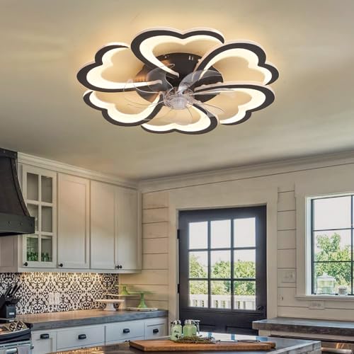 Ventilateur de plafond avec lampe LED dimmable et télécommande - 6