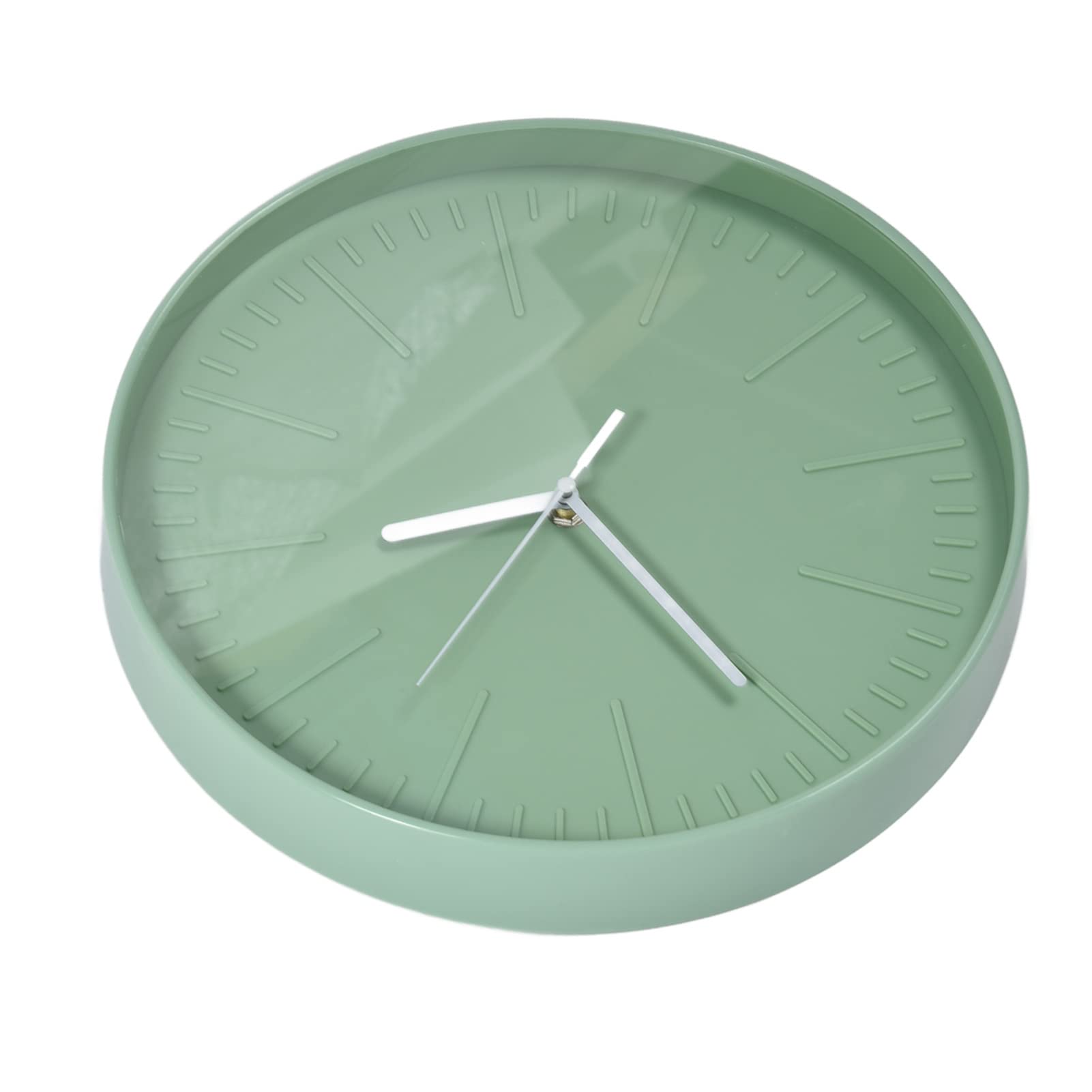 Horloge à Quartz Muette Wakects Verte de 30 cm en Plastique ABS
