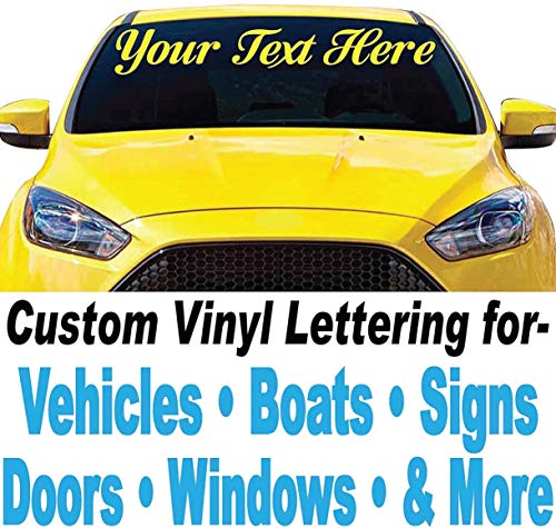4" Vinyl Lettering (4" high x Up to 48" Long) for Car Truck