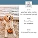 Homes&Bones Doggy Egg Hundespielzeug befüllbar aus Naturkautschuk zur Hundebeschäftigung als Futterball & Intelligenzspielzeug für mittlere bis große Hunde orange