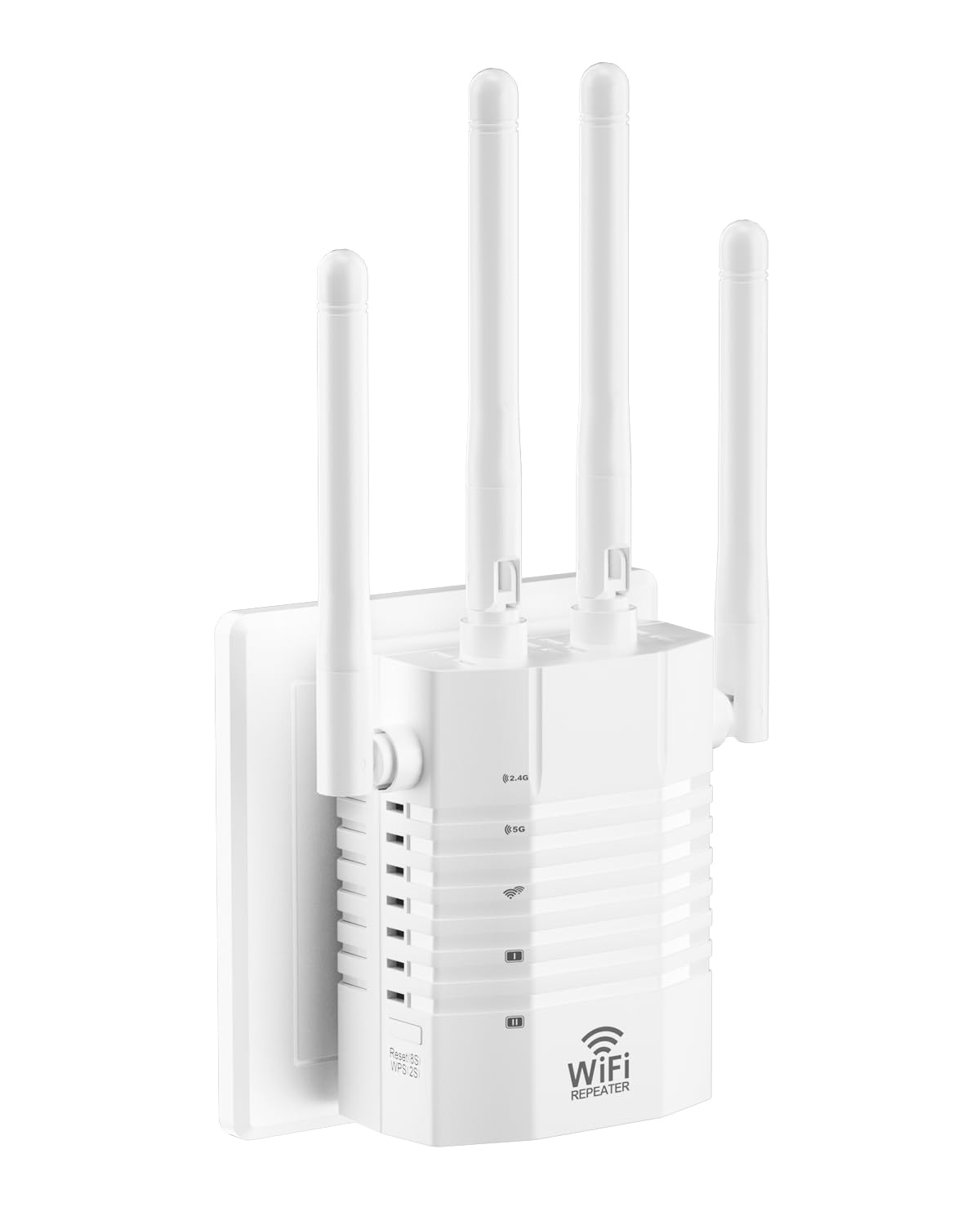 Photo 1 of 105 Devices WiFi Extender,WiFi Signal Booster with 4 Directional Antennas,1.2Gbps Dual Band WiFi Booster and 12880 Sq.Ft Coverage,EasyMesh and one Ethernet Port