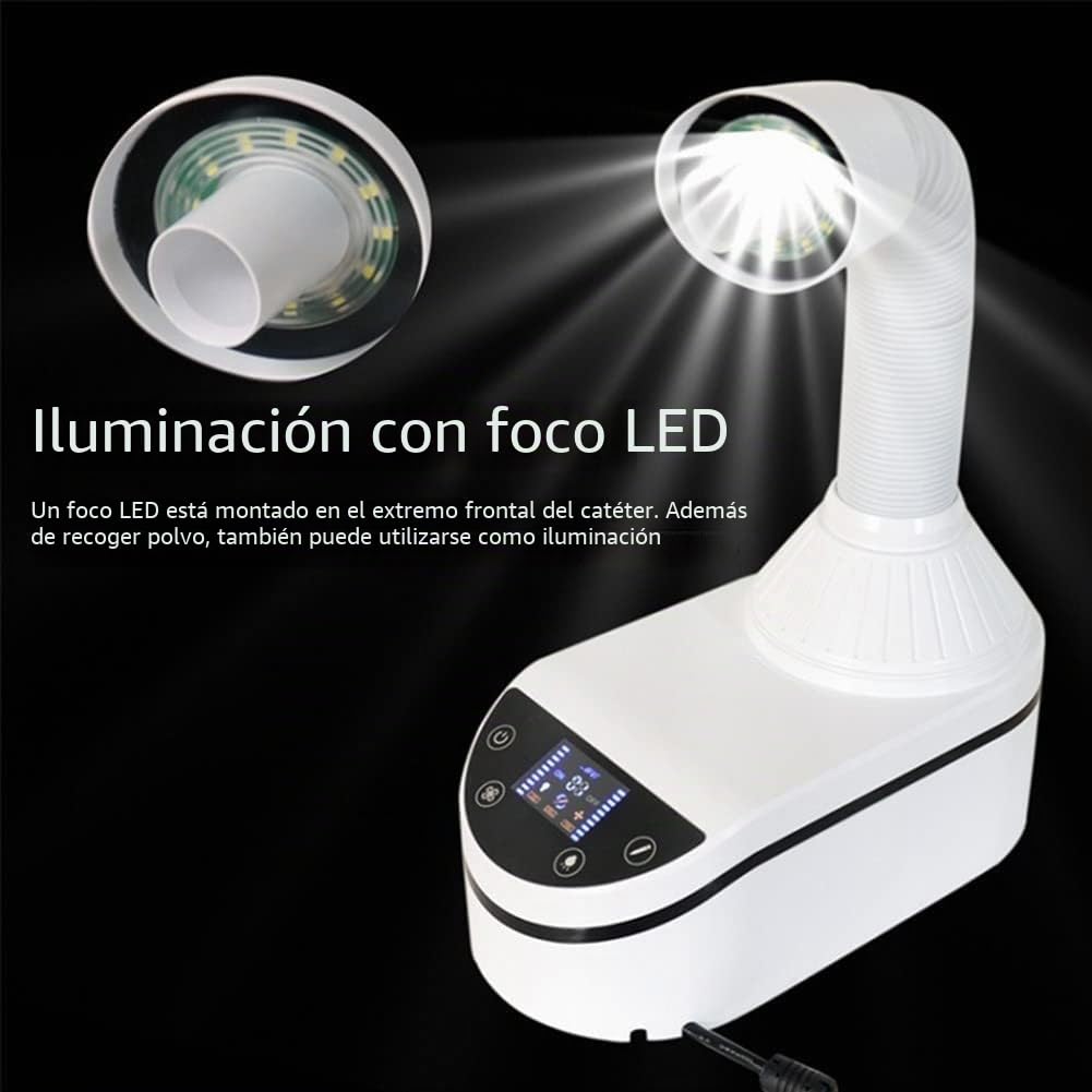 Aspirador De Polvo De Bajo Ruido De 230W, Equipo De Laboratorio Dental Colector De Polvo De Alta Potencia De Velocidad Ajustable con Succión Fuerte Y Ligera