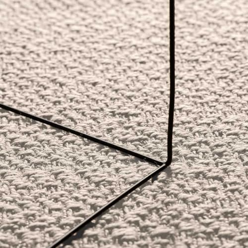 Tapis extérieur polypropylène 80x250 résistant crème