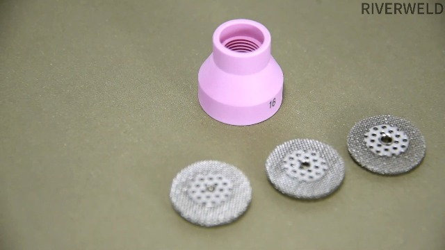 RIVERWELD Champagne Ceramic Cup Alumina Nozzle H type 53NAHCN -16