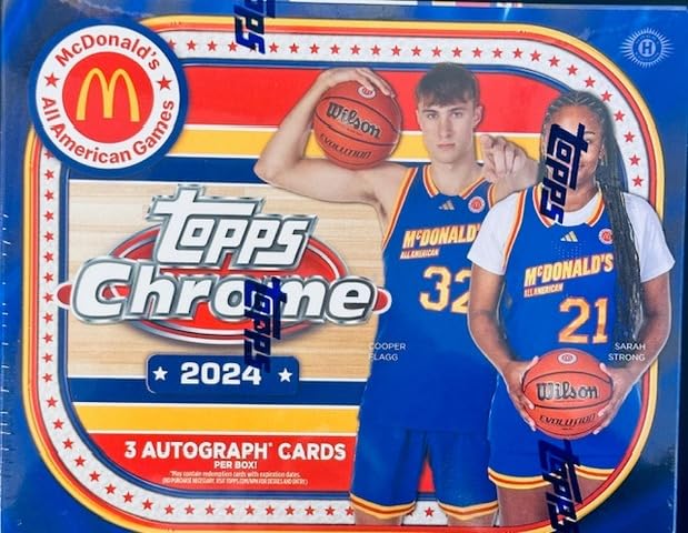 2024 Topps Chrome McDonald's All American Games Basketball HOBBY box (4 pks/bx)