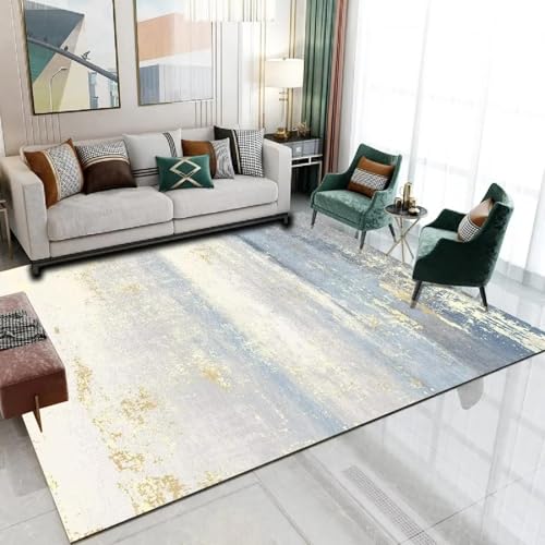 Tapis luxueux en peluche courte style abstrait chic