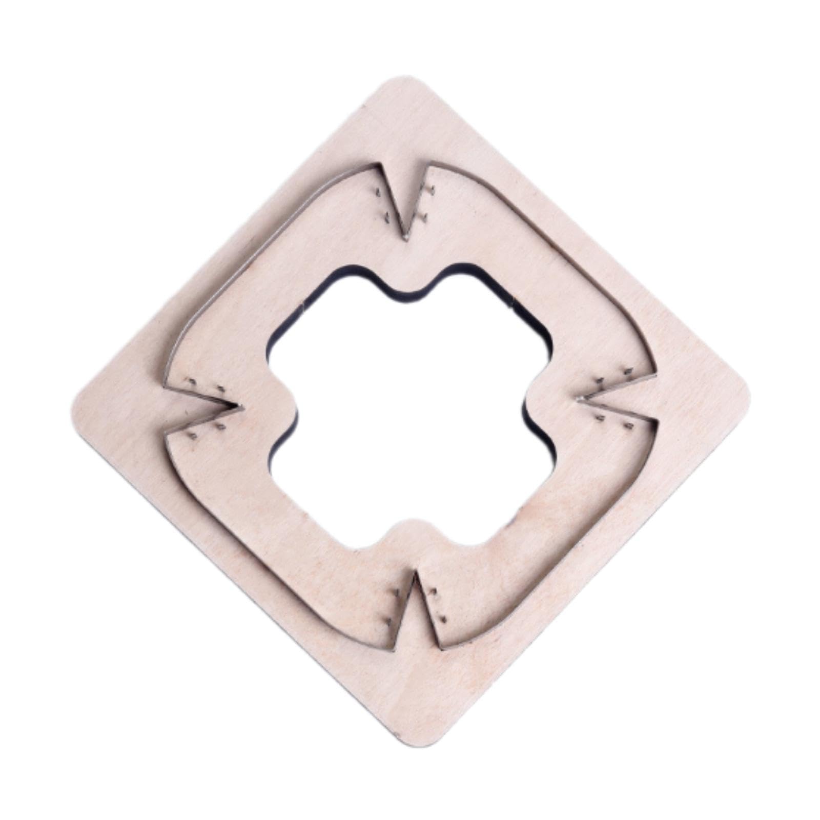 Outil de Découpe, Matrice de Découpe, Pochoir à Gaufrer, Gabarit pour Bois et Métal, pour Plateaux, Cuir, Loisirs Créatifs et Scrapbooking, CarrÉ