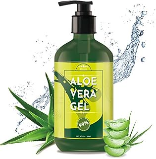 Aloe Vera Gel, ESSLUX Natural and Pure Aloe Vera Gel for Face, Body