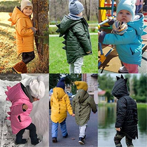 Image of Winter Coats for Toddler Kids Baby Boys Girls Padded Light Puffer Jacket Outerwear Infant Down Jacket with Hoods