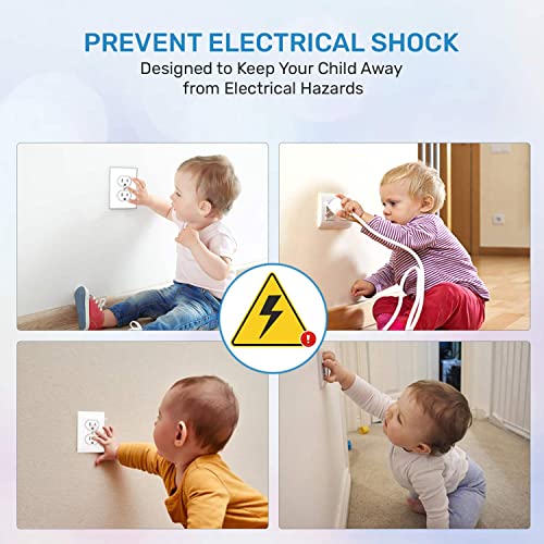 Baby Proof Me EOP001 24 Pack Outlet Covers Baby Proofing, Provide Shock Prevention And Easy Installation, Safe And Secure Plastic Plug Covers thumb #4
