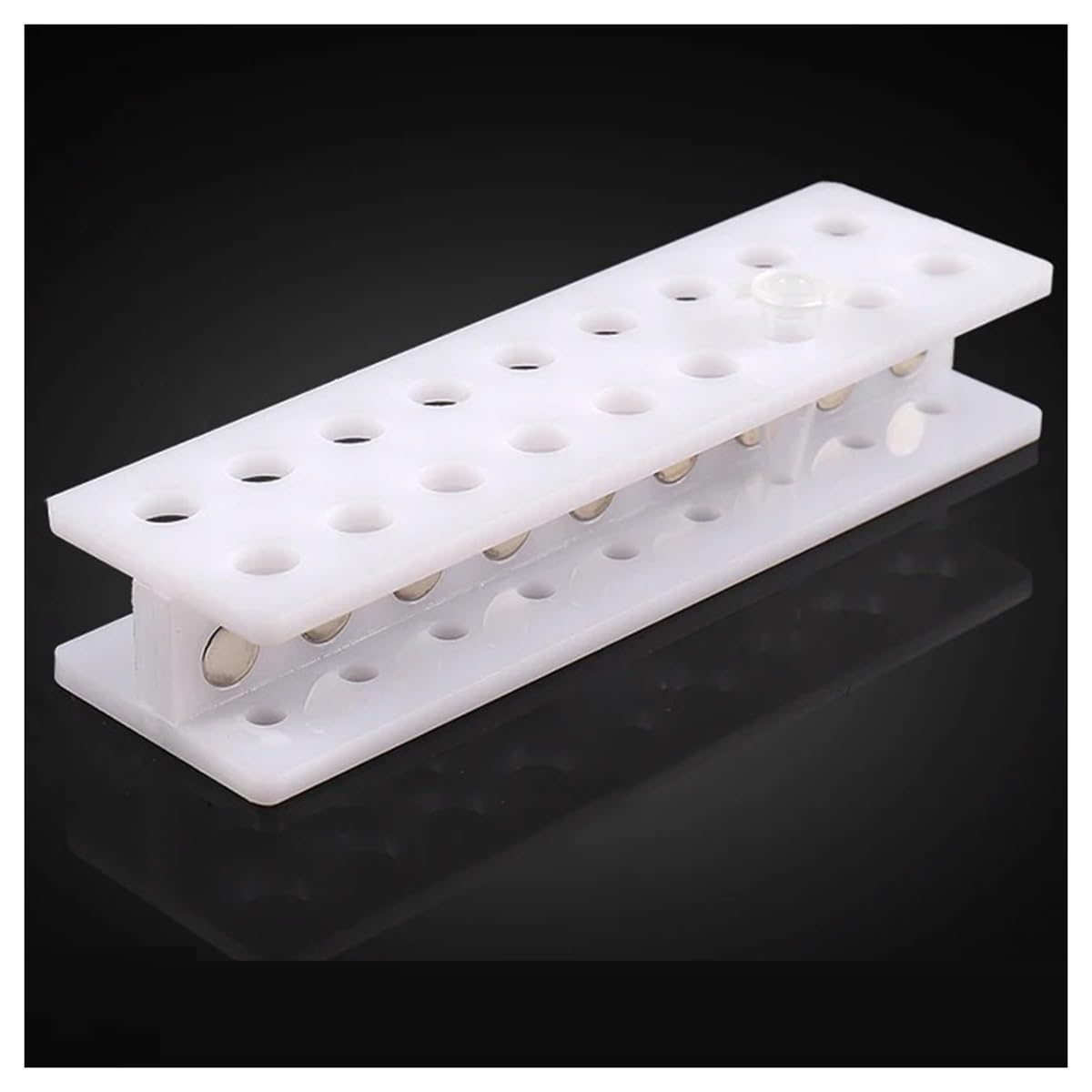 Glassware Labware Magnetic Centrifuge Tube Extraction Lab Supplies Rack for Magnetic Centrifuge Tube Rack(1.5-2ml-18holes)