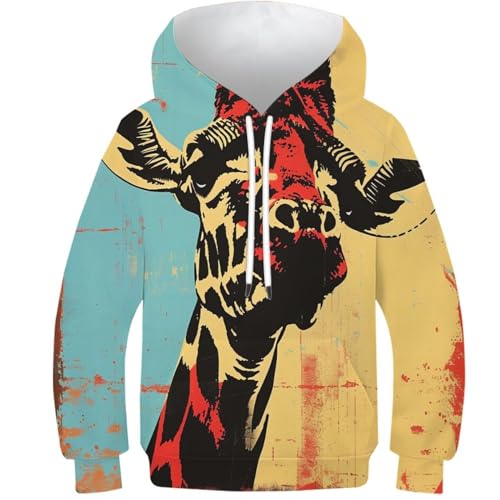Sweat-shirt chien capuche pour enfants pull motif 3D cool