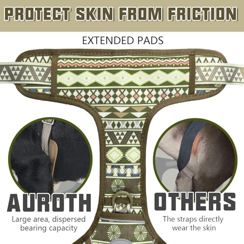 Image of AUROTH Dog Harness for Large Dogs, No Pull Tactical Dog Vest Heavy Duty