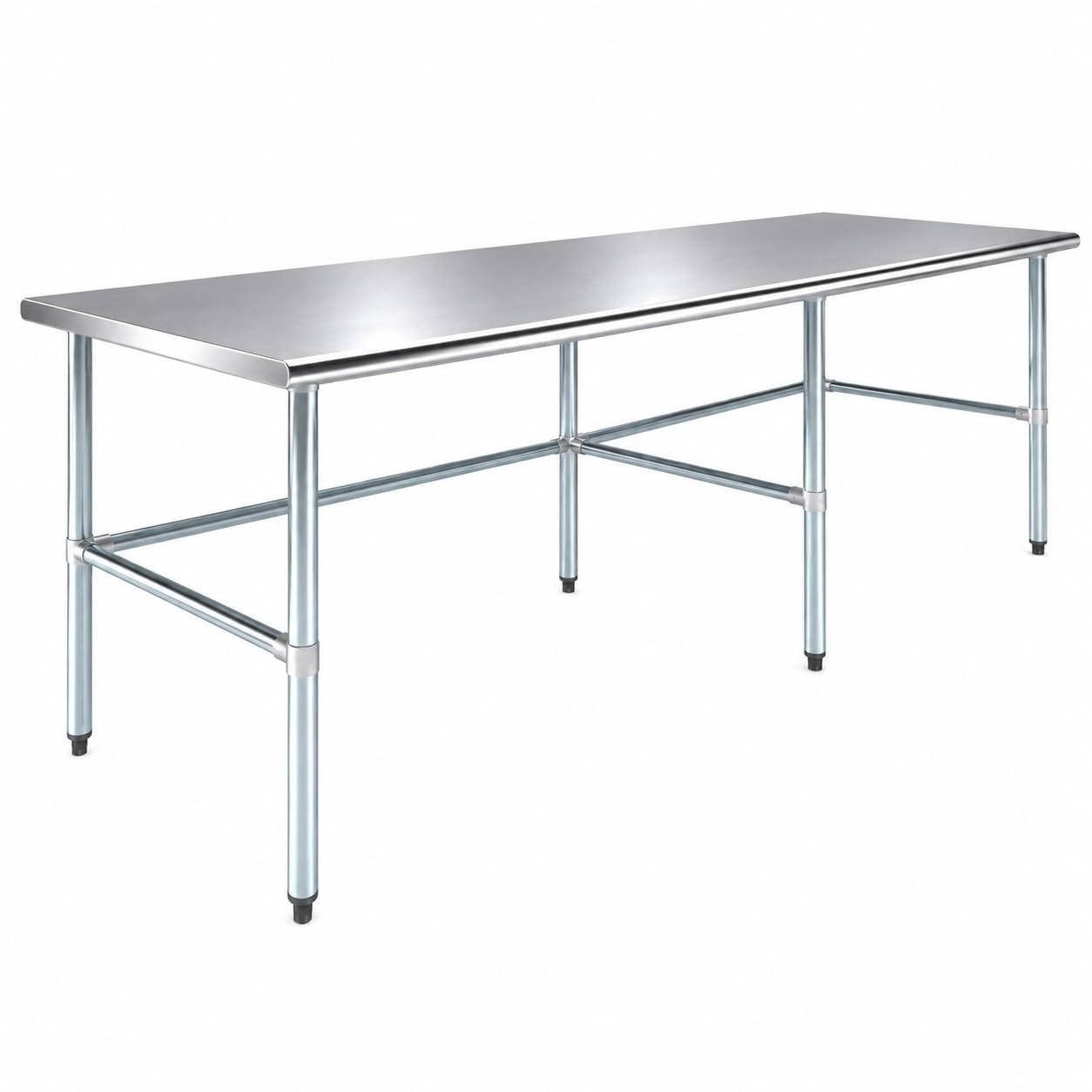 AmGood Stainless Steel Work Table | Metal Utility Table (96" Long x 36" Deep)
