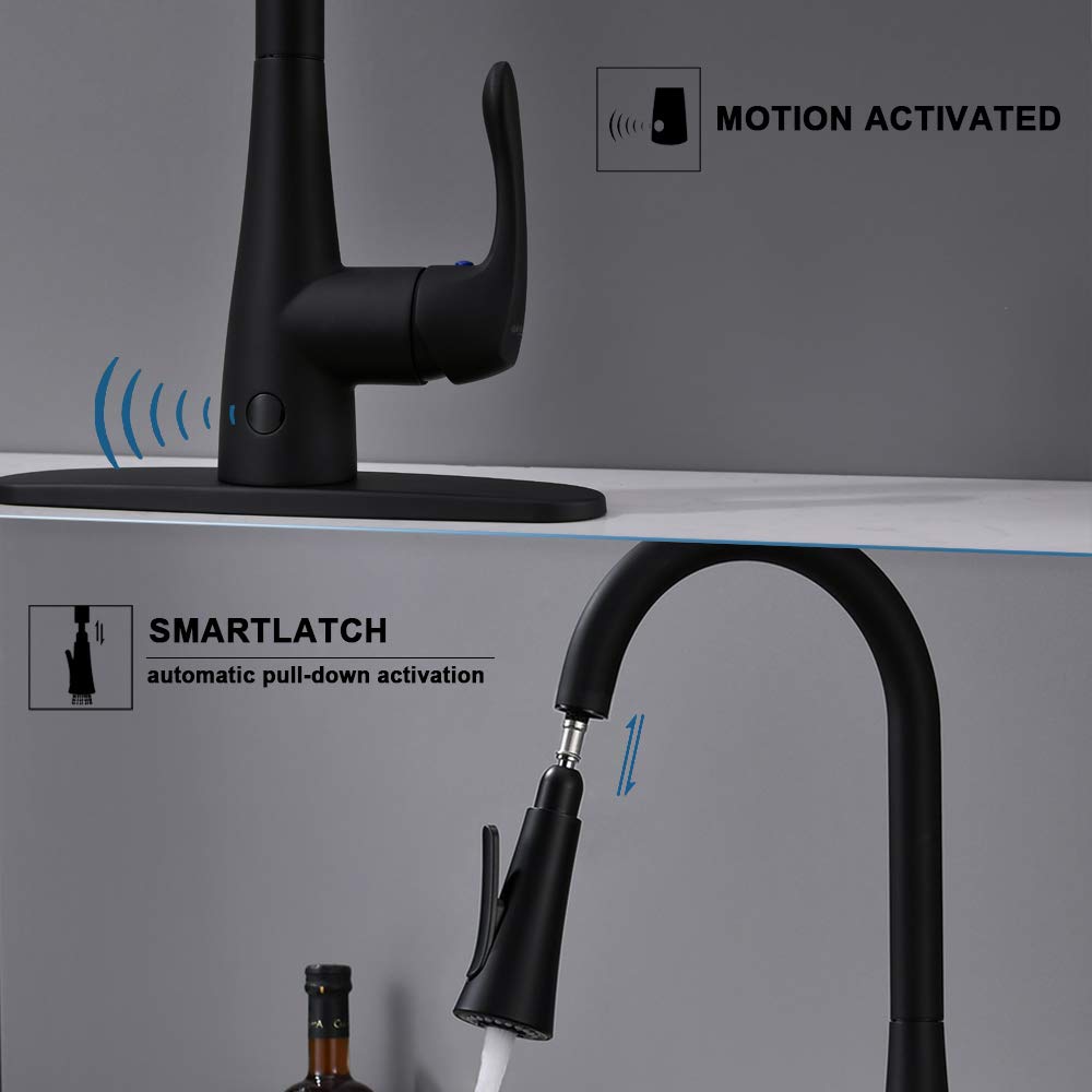Buy Touchless Kitchen Taps,Kitchen Sink Taps,touchless Black Kitchen