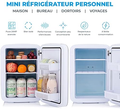 Subcold Ultra 15 Mini Fridge Cooler & Warmer | 3rd Gen | 15L capacity | Compact, Portable and Quiet | AC+DC Power Compatibility (White) (Renewed)