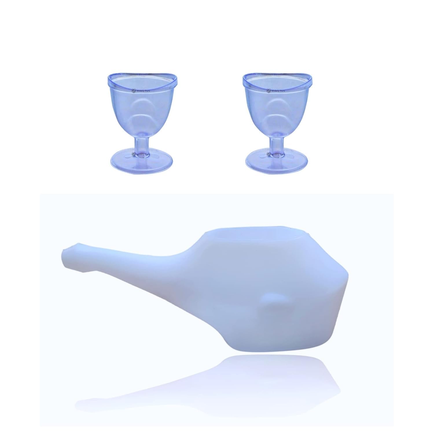 JOY CARE Eye Wash Cup transparent cup pack of 2 and Jal Neti Pot Nasal washer with user manual-image-7
