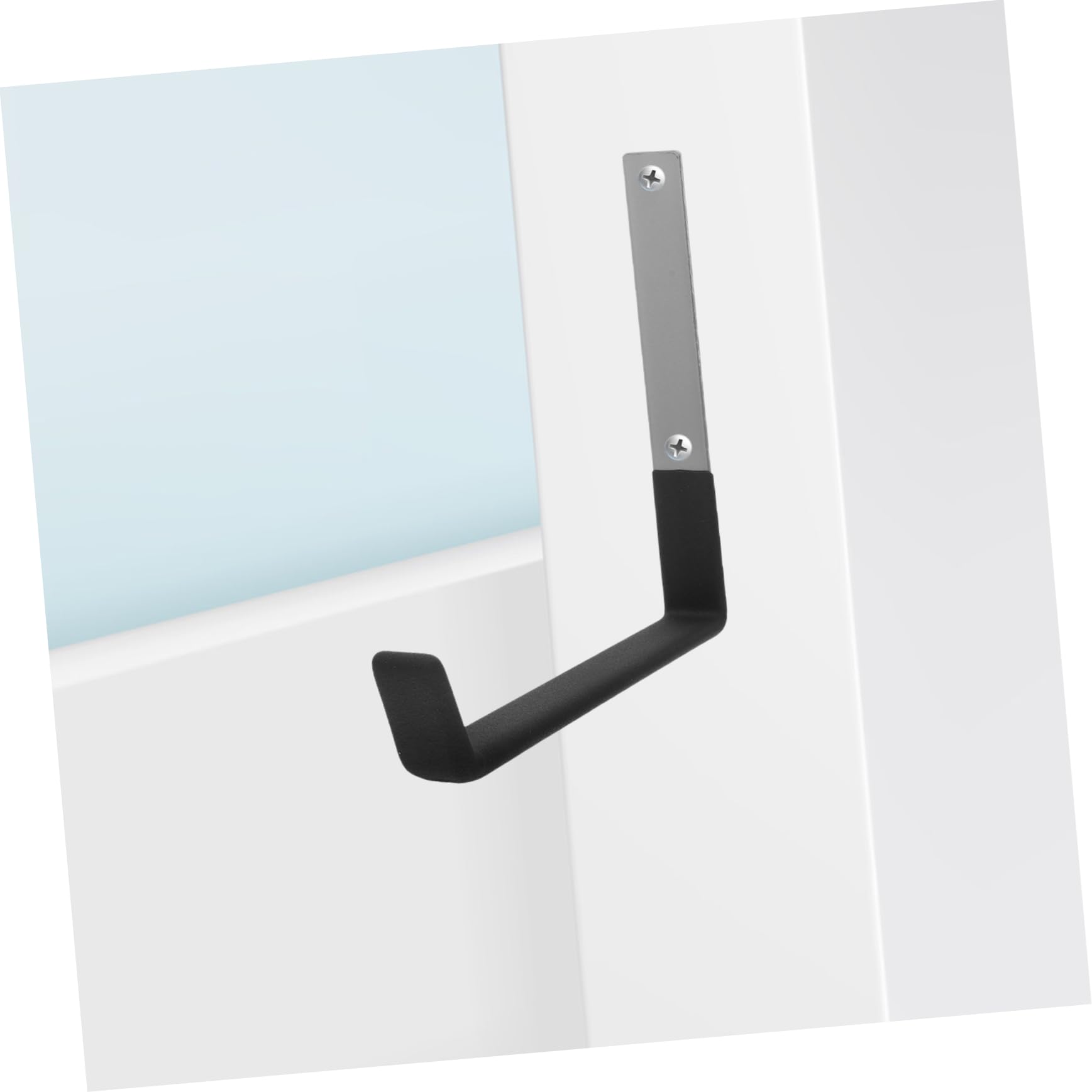 SEWACC Ganchos de Pared Resistentes de Metal, 6 Piezas, para Garaje | Acero, Recubrimiento Antideslizante, Aptos para Herramientas y Bicicletas, Uso en Paredes y Balcones