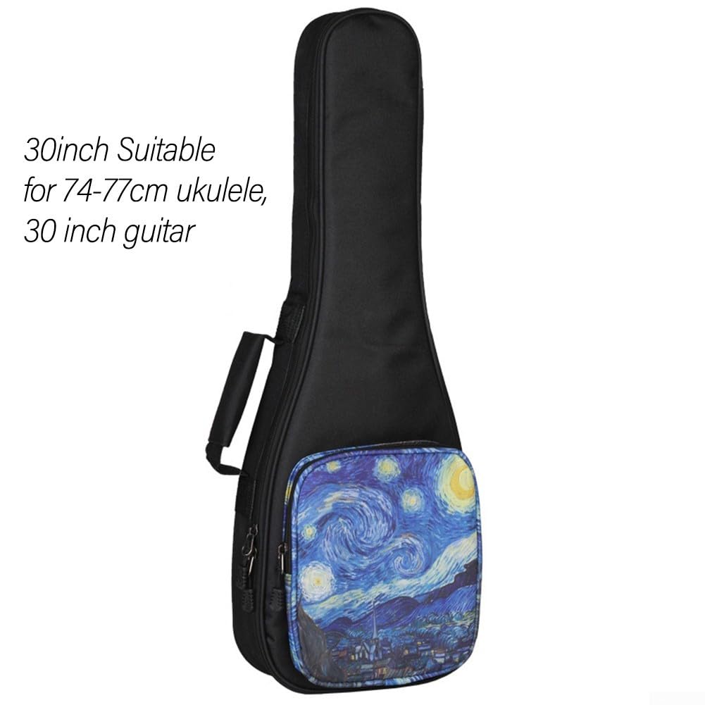 SPORTARC 1 custodia impermeabile per ukulele, custodia portatile per ukulele, custodia anti collisione, con cinghie regolabili, Come da immagine, 76,20 cm