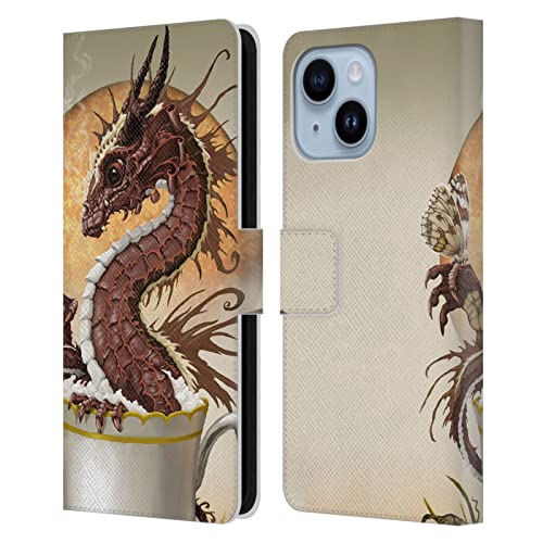 Étui portefeuille iPhone 14 Plus évite les rayures motif chocolat Dragons 2