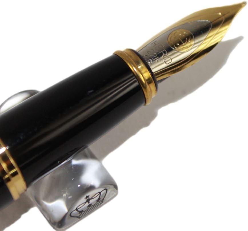 Gullor Classical Hero Fountain Pen M Nib Black with Push Tyle Ink Converter
