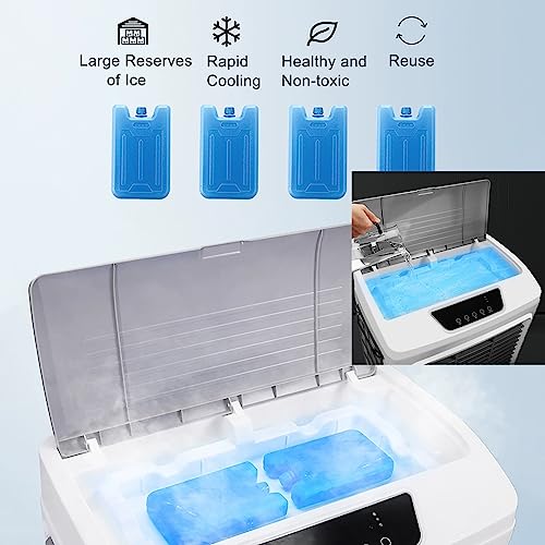 Enfriador de aire de 50L ideal para refrescar y humidificar salas de estar y oficinas 7