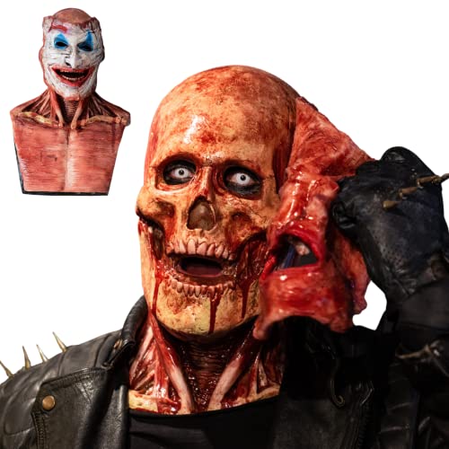 Masque Joker Jack double face clown qui change le visage - Masque d'horreur - Masque d'Halloween - Fantôme d'horreur - Costume de manga Cover