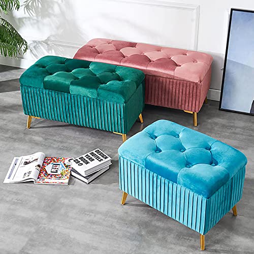 Banc de rangement en velours rouge QHQQXN : dites adieu au désordre dans votre chambre