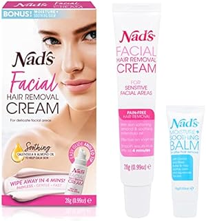 Nad's Facial Hair Removal Cream - Gentle & Soothing Hair Removal For Women - Sensitive Depilatory Cream For Delicate Face Areas, 0.99 Oz (4446)