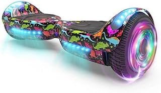 hoverboards for a 7-12 year old HS2.01 Bluetooth Flash Wheel,hoverboard built-in wireless speaker,self balancing scooters with LED Light (DINOSAUR)