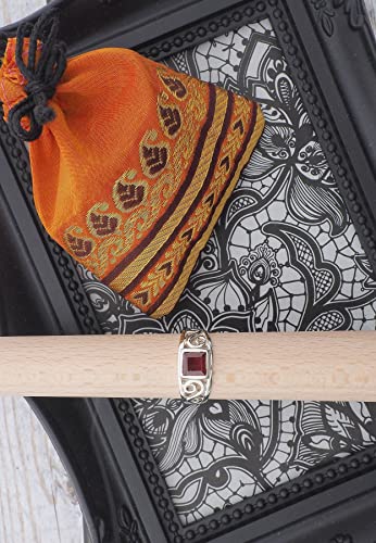 Anello argento 925 con pietre preziose granato