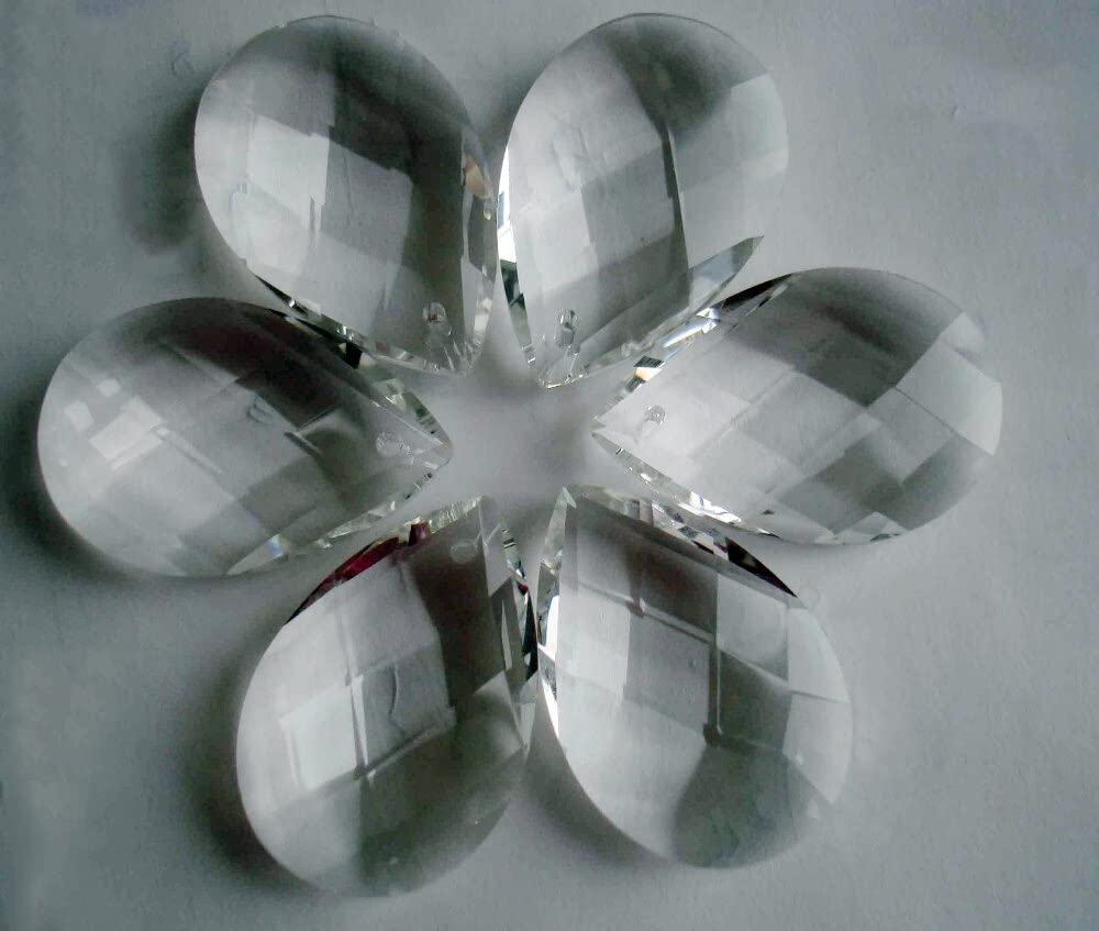 Kronleuchter Kristall Prismen Anhänger 84 Teile/los 63mm Kronleuchter anhänger Klare Kristallwassertropfen Anhänger, dekorative zubehör der glasbeleuchtung suncatcher