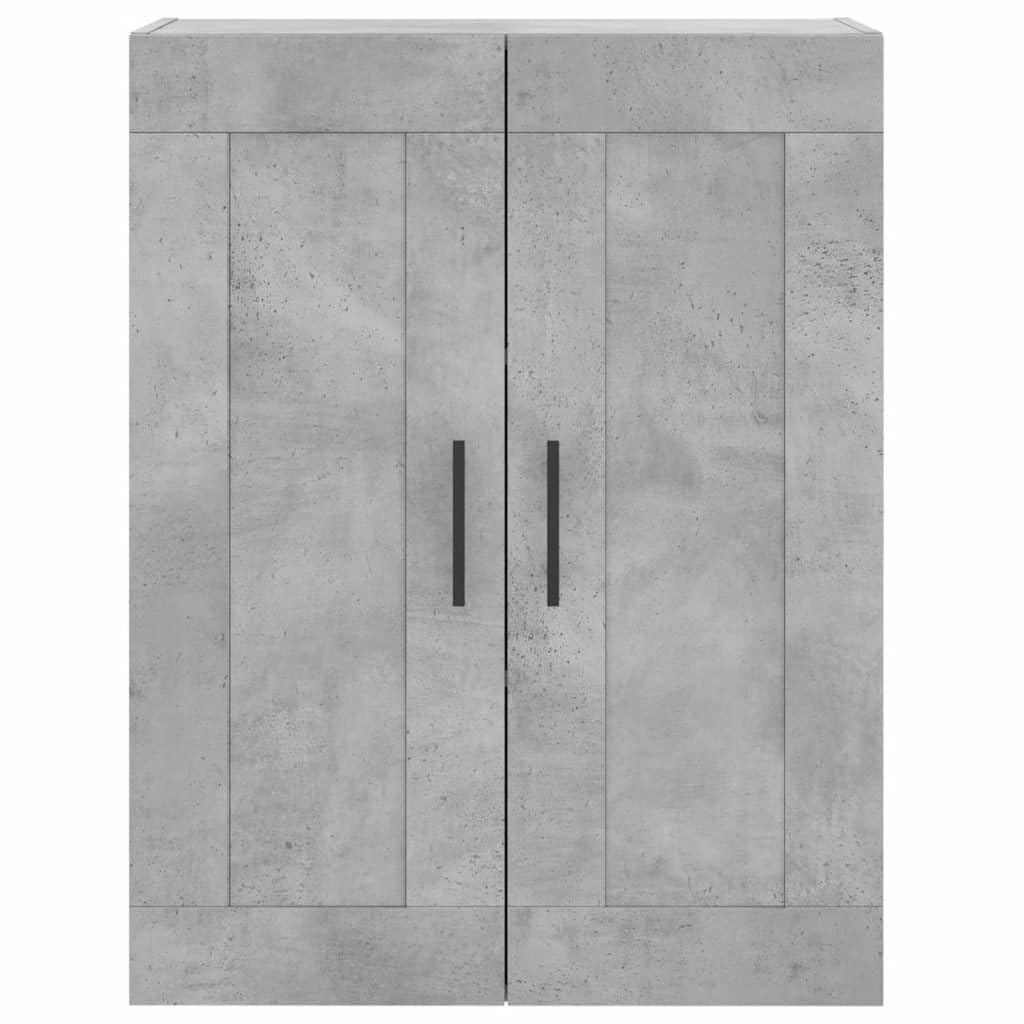 VidaXL Armadio Grigio Cemento 77x48x102 Cm In Legno Multistrato - Mobile Portaoggetti Per Camera Da Letto
