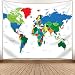 Kjhds Arazzi Decorativi con Mappa del Mondo, sfondi per pareti di casa appesi Quadri, ciondoli da Comodino per Camera da Letto Soggiorno 150 * 130 GP17001